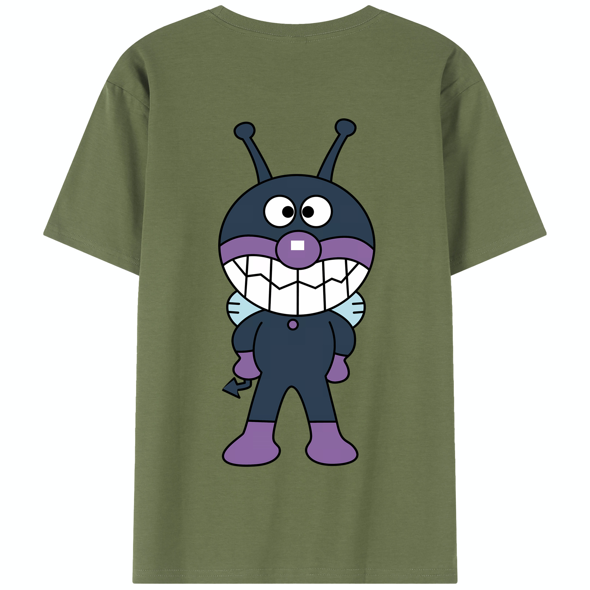 （画像用） アンパンマン Anpanman 綿100％半袖Tシャツ（背面プリント）